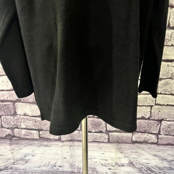Karen Scott Black Hooded Cardigan Sweater Size L - Picture 7 of 9